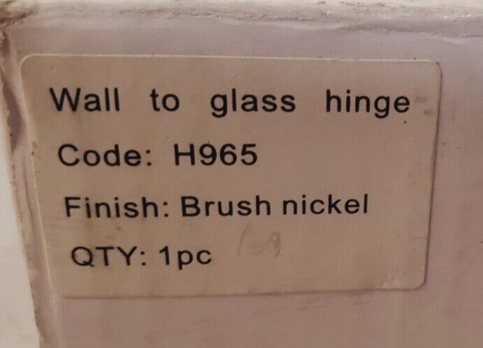 Deksun Brushed Nickel KS SERIES Shower Door Hinge Complete H965