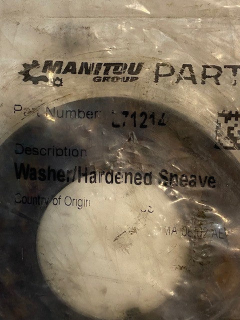 Manitou Parts Washer Chain Hardened Sheave L71214 Chain Pulley OEM Part