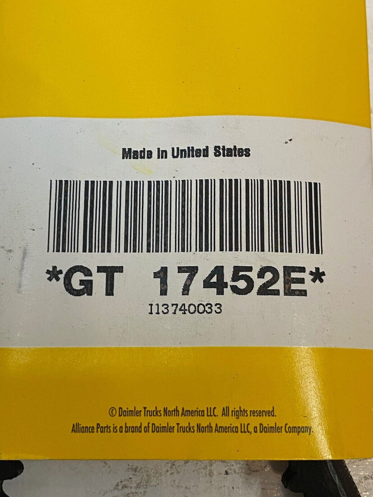 4 Qty of Alliance 1/2" Belt GT 17452E, I13740033, 1514SS (4 Quantity)