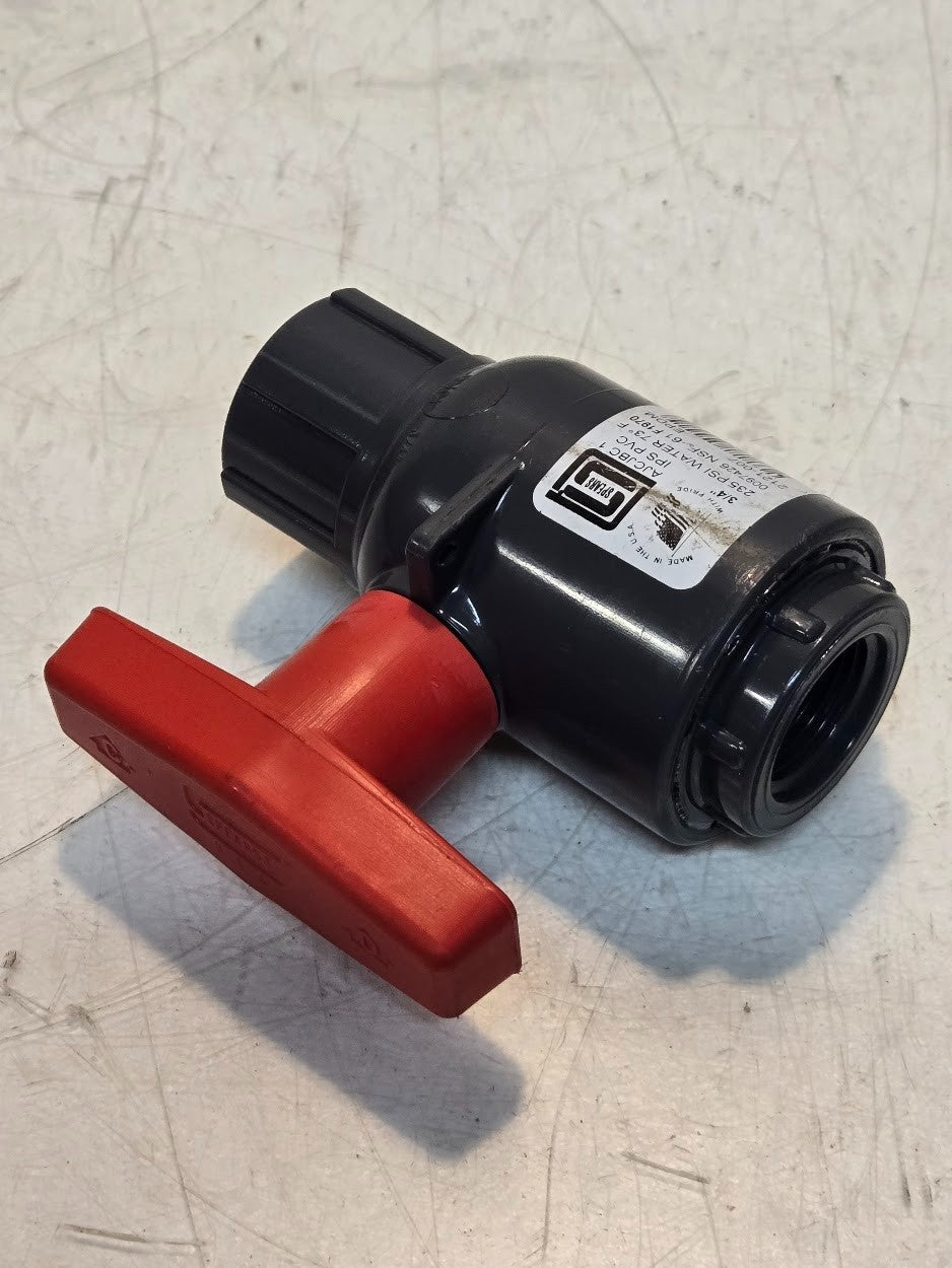 Spears 3/4" SCH 80 PVC Ball Valve 2121-007 | 235 PSI 73F | 0097426 | NSF-61