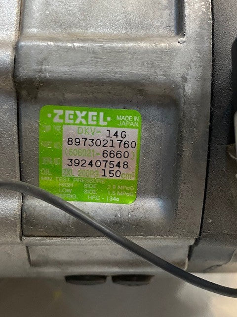 Zexel A/C Compressor 506021-6660 DKV-14G 8973021760 | 392407548