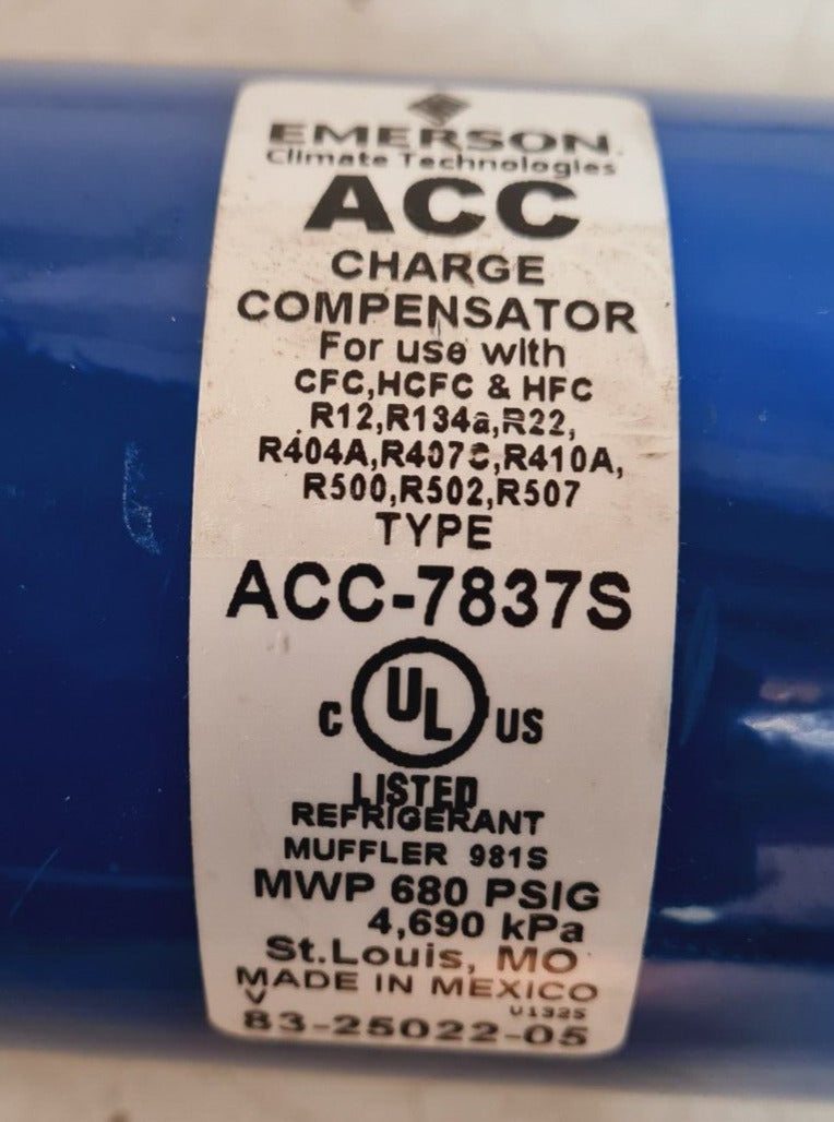 Emerson Charge Compensator For Use w/CFC HCFC & HFC | ACC-7837S | 83-25022-05