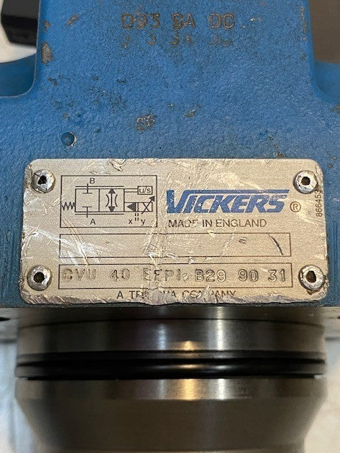 Vickers CVU-40-EFPI-B29-90-31 Hydraulic Proportional Valve 479600 01/93