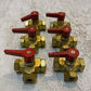 6 Quantity of Detroit T-Shaped Male Ball Valves 1BR/1BS 377 (6 Quantity)