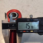 6 Quantity of Red Anodized Aluminum Rod Ends 1/2" Bore 5/8" Thread (6 Qty)