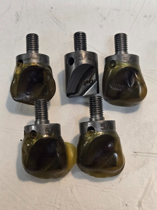 5 Quantity of ACT 5/8" Diameter Rivet Shaver Bits | 1/4"-28 Shaft (5 Quantity)