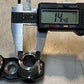 A/C Compressor Adapter Fitting 25mm Thread 14mm ID 3-1/8" L 1-1/4" W 1-1/2" H
