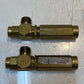 2 Quantity of Mini Brass Balanced Pressure Regulator Valves 3-1/4" L 13mm Thread