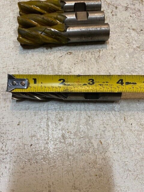 4 Quantity of Single End Mill Shars Putnam 3/4" Lead 4.034 19mm OD (4 Quantity)