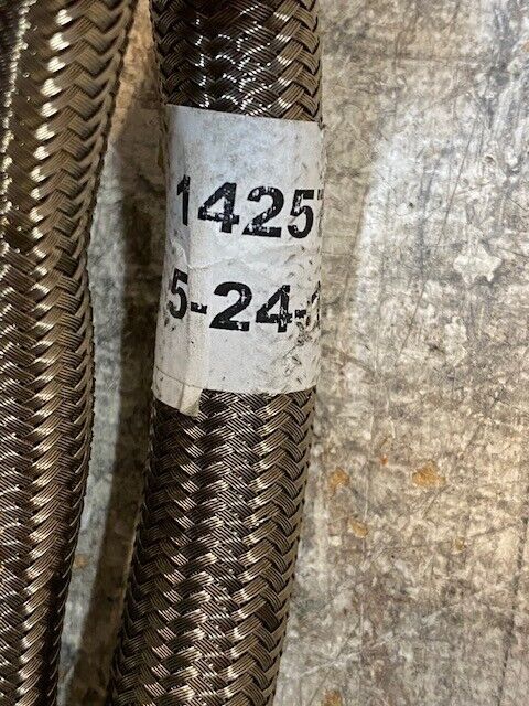 Flexible Stainless Steel 17mm Braided Fuel Line Hose 1425720 Approx 5-1/2' Long