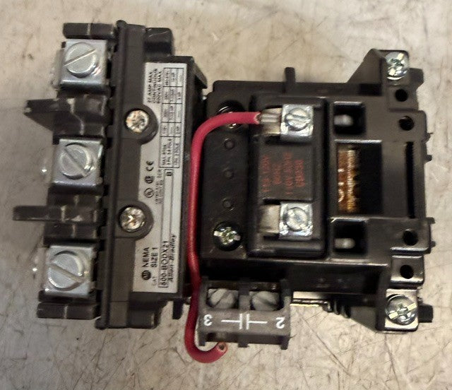 Allen-Bradley Magnetic Motor Contactor 500-BODX21 | Nemz Size 1 3-Pole Feed