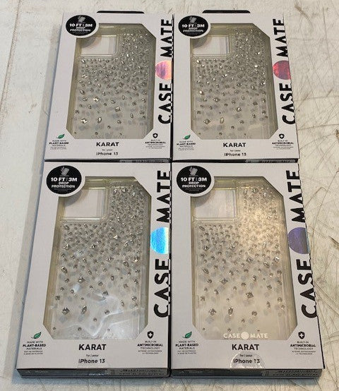 4 Quantity of Case Mate iPhone 13 Phone Cases Karat CM046778-02 (4 Qty)
