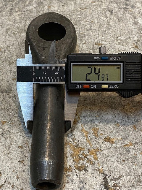 Closed Swage Socket T14 | 7" Long 27mm Bore 12mm ID 25mm OD