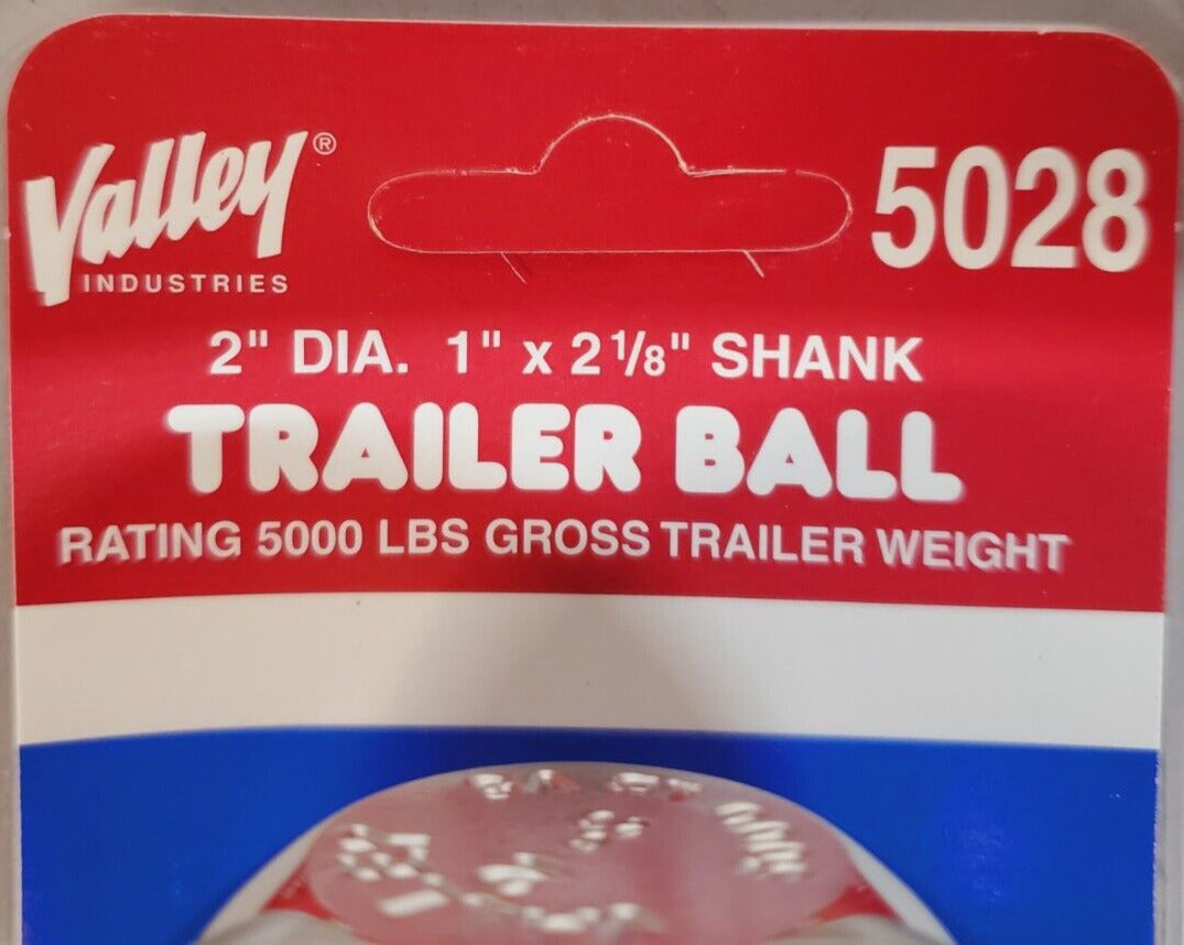 2 Quantity of Valley Industries Trailer Balls 5028 | 5000 Lb (2 Qty)