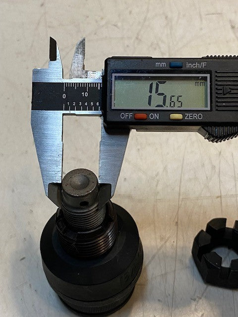BAW K32 Quick Steer Ball Joint Inspection Gauge 16mm End 19mm Thread 44mm End