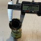 3 Quantity of A-16 Steel Hydraulic Hose Fittings 4-1/4" H 38mm Hex (3 Quantity)