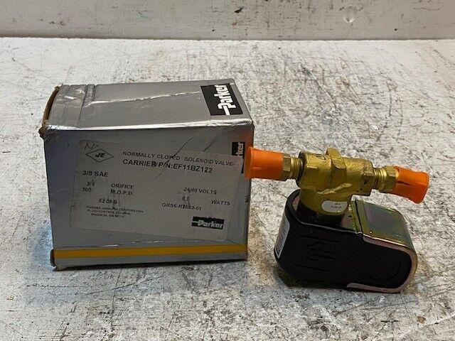 Parker Carrier Solenoid Valve EF11BZ122 | 3/8 SAE Volts 24/60 Watts 6.5