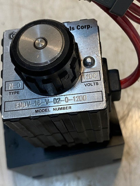Command Controls Corp. Hydraulic Cartridge Solenoid Valve EMDV-16-V-02-0-12DD