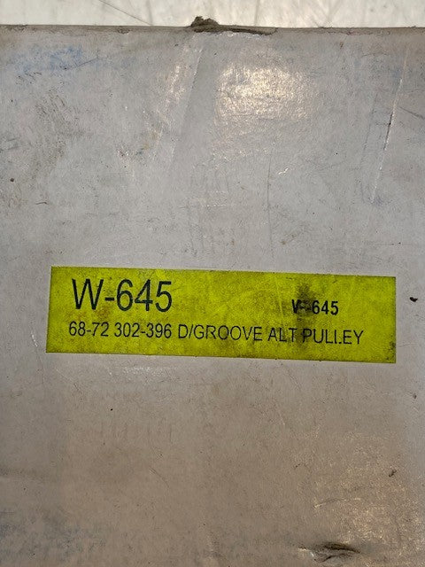 Deep Groove Alternator Pulley W-645 | 68-72 | 302-396 | 82mm OD 17mm Bore