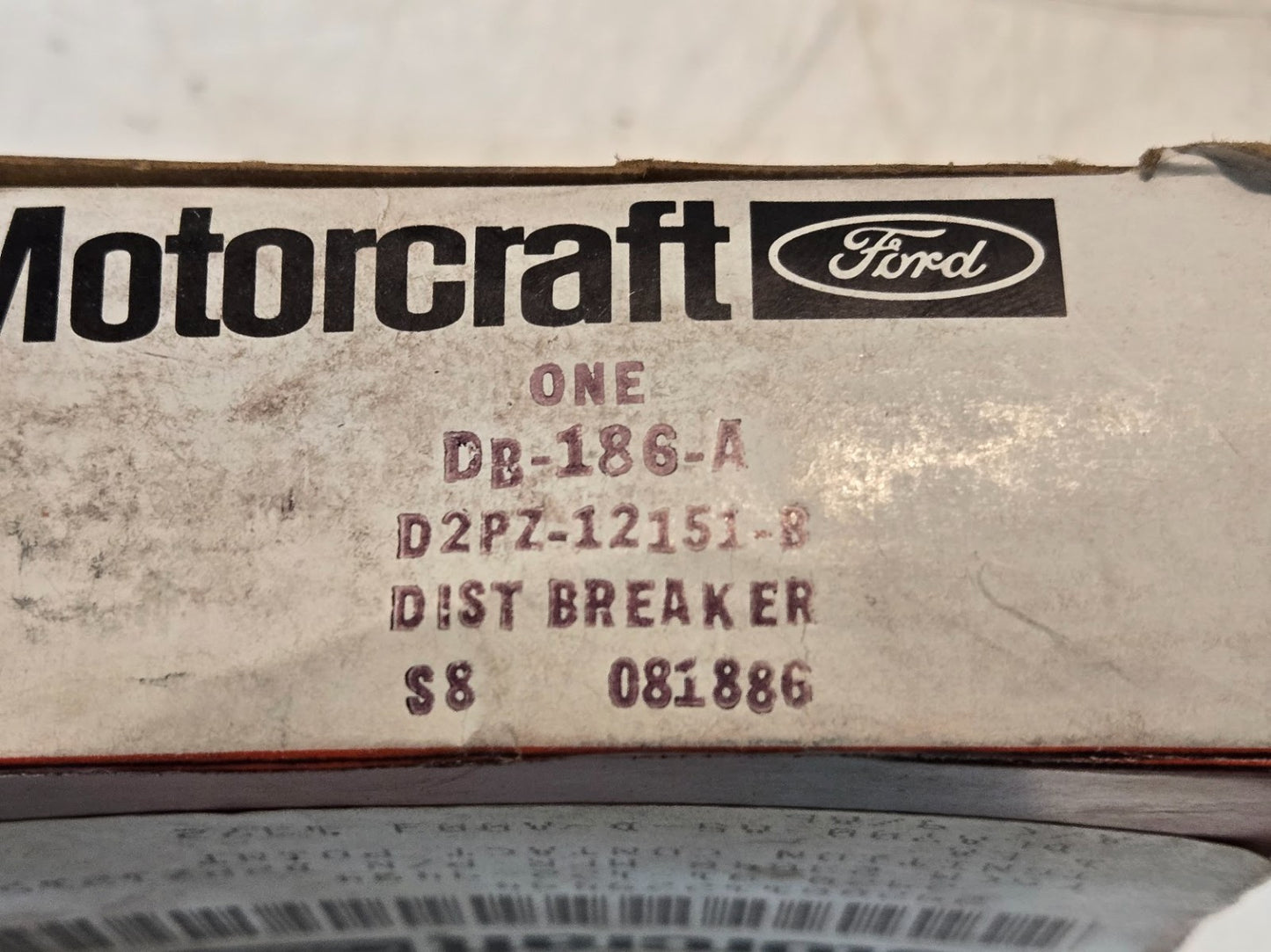 Ford Motorcraft DB-186-A Distributor Breaker Plate | D2PZ-125151-B | 081886