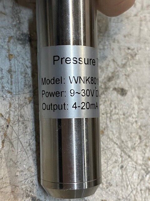 WNK Pressure Transmitter 100ft Long WNK8010-TT | Y230366 | Output 4-20mA