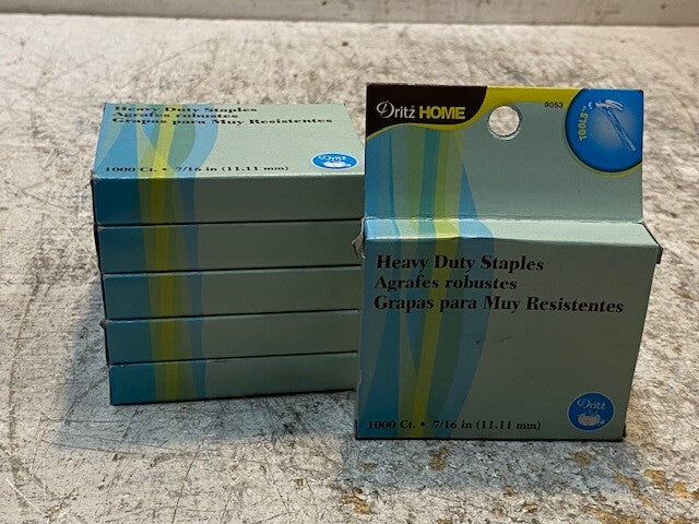 6 Quantity of Dritz 9053 Heavy-Duty Staple Gun Refills 7/16" 1,000/Pkg (6 Qty)