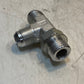 Parker 429335 Hydraulic Tee Adapter Fitting 22mm Thread 12mm ID