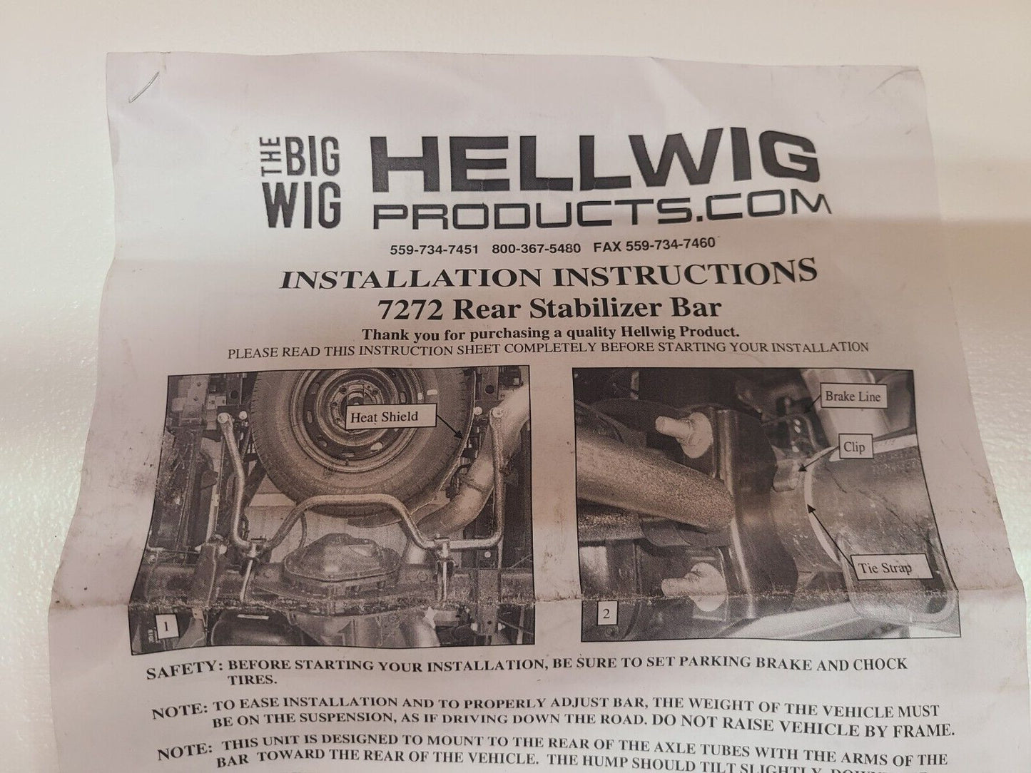 Hellwig Installation Kit For Rear Stabilizer Bar 7272