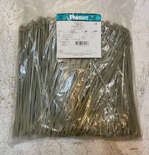 Panduit 1000 Pack of Cable Ties PLT3I-M14 Telco Gray Nylon