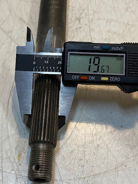 Rear Axle Shaft 24-1/2" Long 16mm End 25mm Main Shaft 20mm End 24-Spline