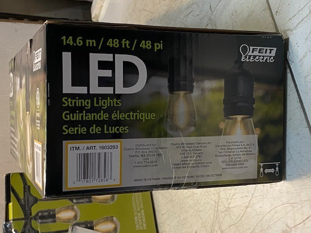 2 Qty of Feit Electric 48' LED Filament String Lights 24-Bulbs 1603293 (2 Qty)