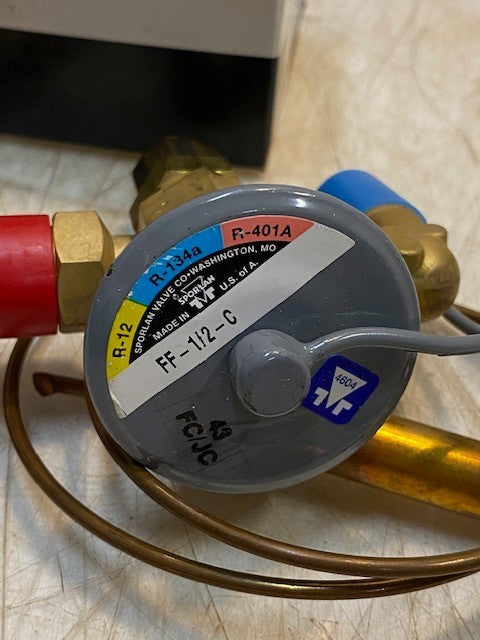 Sporlan Thermostatic Expansion Valve FF-1/2-C | 3/8 x 1/2 SAE Flare