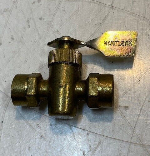 Kantleak Pat. No. 2,980,390 Female Fuel T-Valve Shut-Off Valve
