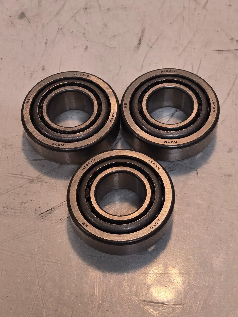 3 Quantity of Koyo KE M12648 Tapered Roller Bearings with M12610 Race (3 Qty)