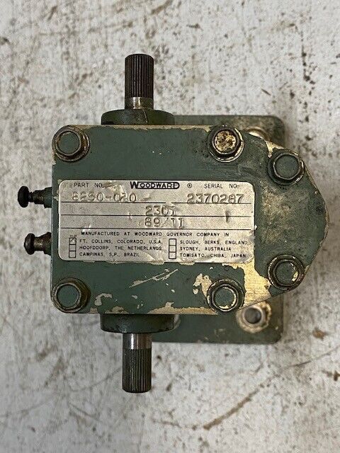 Woodward Actuator Hydraulic Governor Type 2301 2370287 8250-010 USED