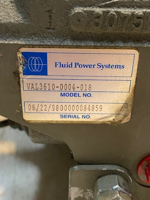 Fluid Power Systems VAL3610-0004-018 Hydraulic Directional Control Valve
