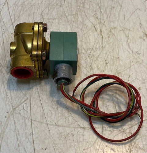 ASCO 8210G009 24/60AC 2-Way Brass 3/4 In Solenoid Valve Normally Closed