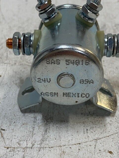 24V Solenoid, SAS-5401B, Single Pole, Continuous, NOS