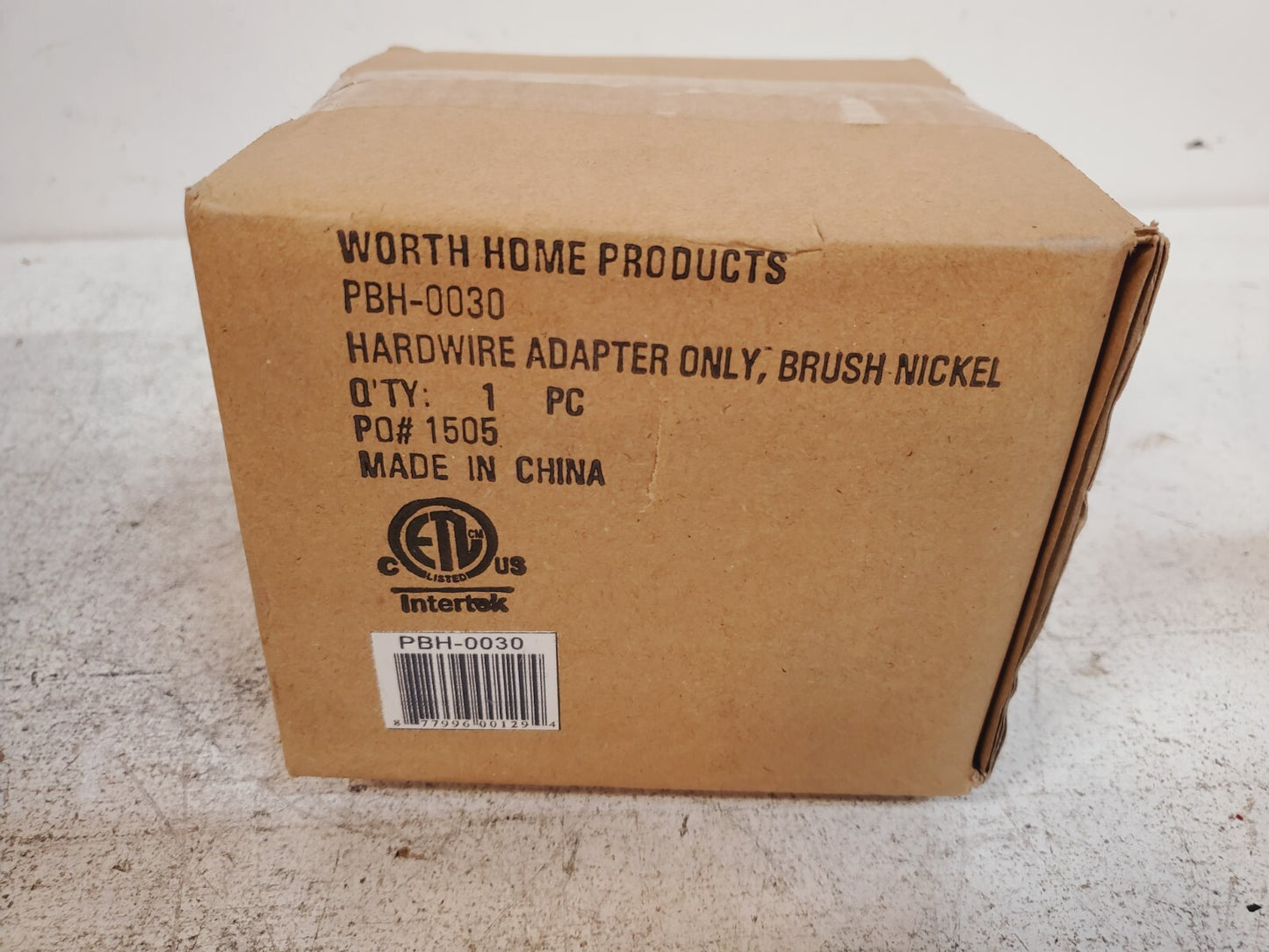 8 Qty Worth Home Products Brushed Nickel Hardwire Adapters Only PBH-0030 (8 Qty)