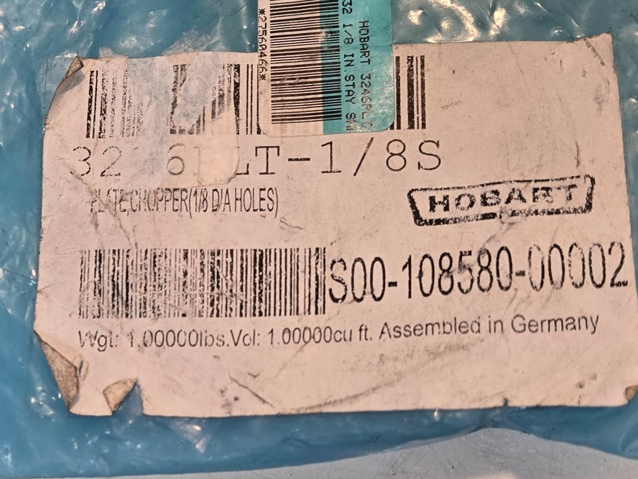 Hobart 3246PLT-1/8S Stay Sharp Plate | #32 1/8" | 3 Notches | S00-108580-00002