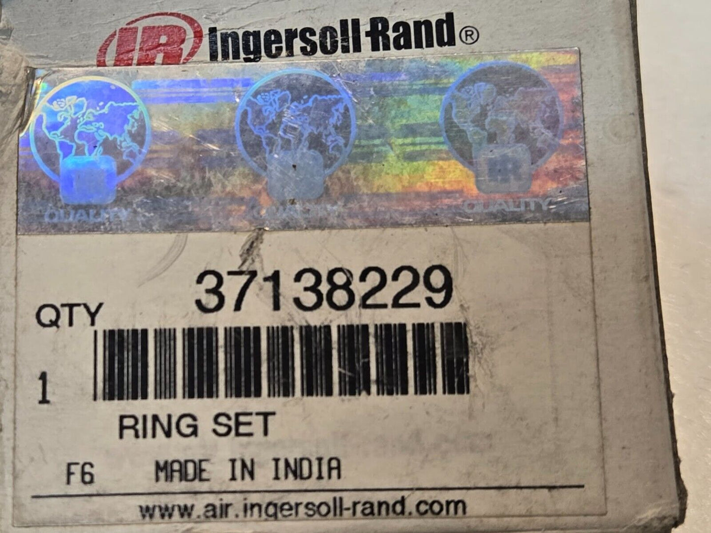 Ingersoll Rand 37138229 Air Compressor Piston Ring Kit | 5 Rings 33.5mm OD