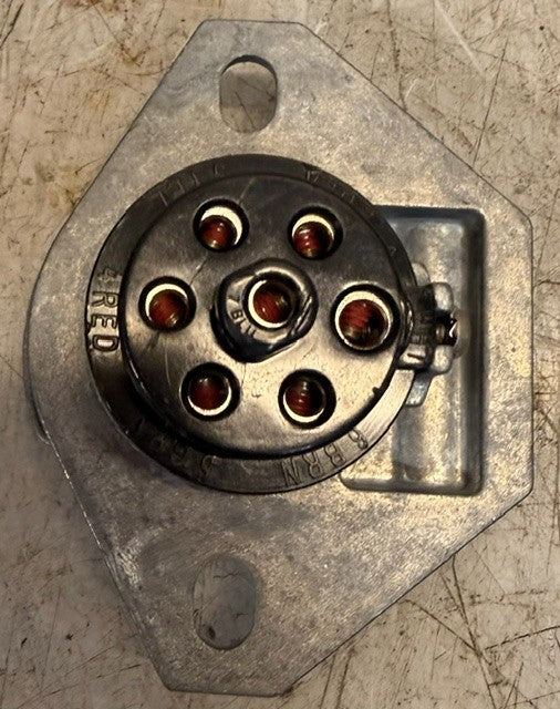 2Qty Philips Industries 15-720 7-Way Trailer Socket For Commercial Semi Trailers