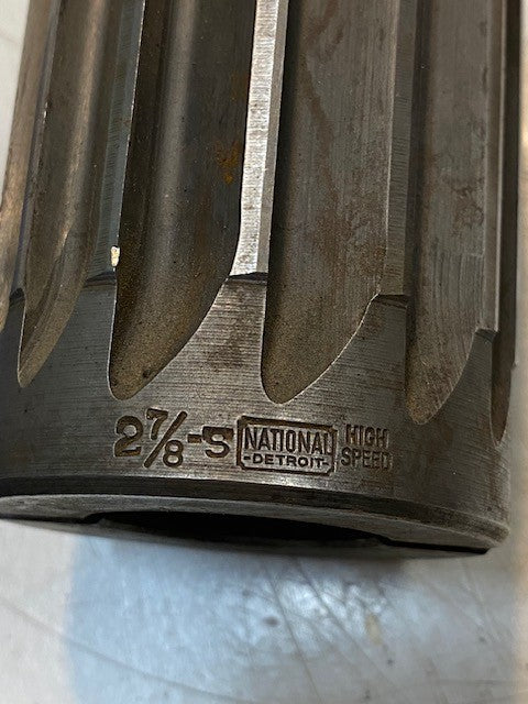 National Detroit Shell Reamer 2-7/8-S Spiral Flute 14-Teeth 37mm ID 72mm OD
