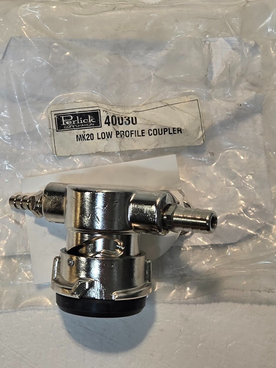 Perlick 40030 Mk20 Low Profile Keg Coupler | 6.8mm and 9.9mm Barb Couplers