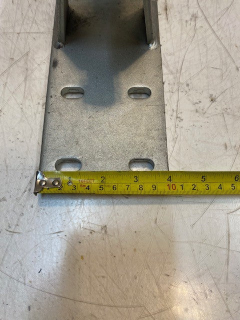 Heavy Duty Spring Loaded Gate Caster 6" Rubber on Cast Iron Wheel 150x50