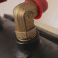 Clark Steering Cylinder with Support Base 9.5" x 3.5" | 13" Long