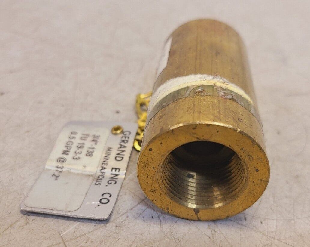 Gerand ENG Balvalve-Venturis 3/4" - 138 | TU 19-3-3 | 0.5 GPM