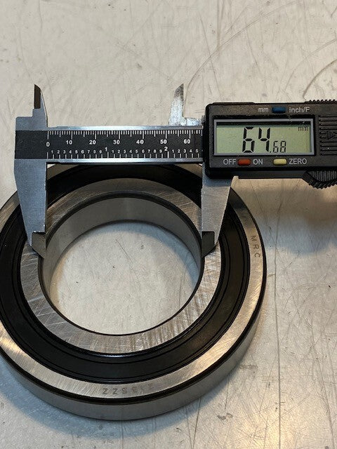 MRC Single Row Ball Bearing 213SZZ, 07263K 120mm OD 65mm Bore 23mm Thick