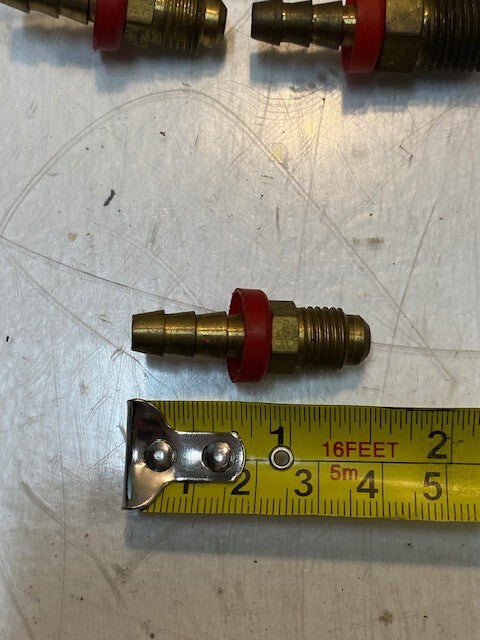 3 Quantity of Everco 2770 Brass Fittings 11mm Thread 8mm Nose (3 Quantity)