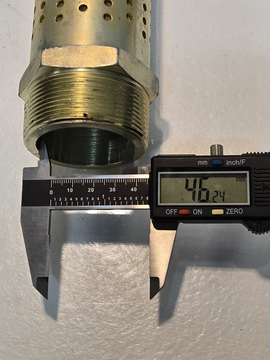 Alwitco Bantam Muffler B168 | 5.5" Long 2" MPT 60.3mm Hex 46.2mm ID